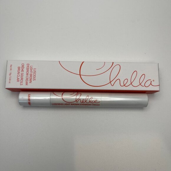Chella Cosmetics Luscious Light Brown Eyebrow Cream - New In Box - Picture 2 of 5